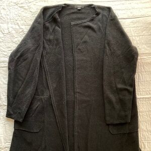 Long Black Cardigan with Long sleeves